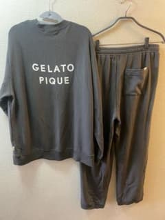 ⭐️年始SALE⭐️GELATO PIQUE グレーストライプ上下セット gelato pique グレー ストライプ ルームウェア - メルカリ