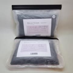 BELLE SHEER リブステッチ XL ネイビー・チャコールグレー 着圧