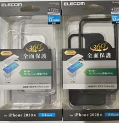 iPhone 12 mini ケース　2セット　ブラック、クリアのサムネイル