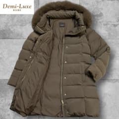 極美品✨ Demi-Luxe BEAMS ブルーフォックス ファー ダウンコート