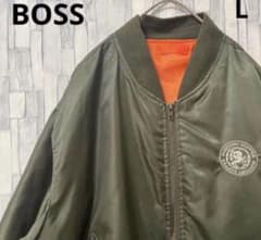 サントリー BOSS フライトジャケット MA-1 ボスジャン 刺繍ロゴ L