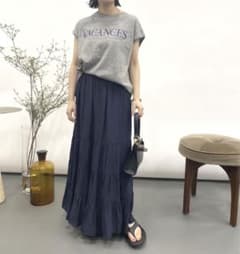 slobe iena 美品 レーヨンクレープティアードスカートのサムネイル