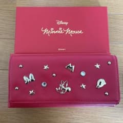 Disney Minnie Mouse 長財布 レッドのサムネイル