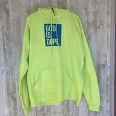 GOD IS DOPE パーカー　『ネオンイエロー！』のサムネイル