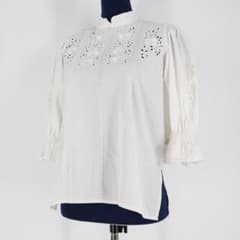 極美品　AURORA (L) 社交ダンス　ブラウス　シャツ　花柄　フォークダンス 極美品 AURORA (L) 社交ダンス ブラウス シャツ 花柄 フォーク