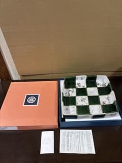 42 たち吉 市松 大皿 織部 志野 瀬戸焼 角皿 303-0074 箱付きのサムネイル