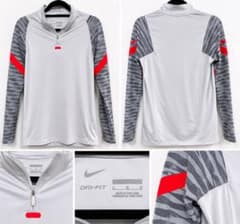 NIKE DRI-FIT ハーフジップ トレーニングウェア グレー Lのサムネイル