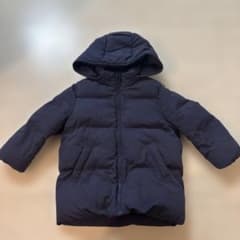 UNIQLO ウォームパデットコート 90cm ネイビーのサムネイル