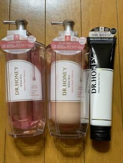DR.HONEY 샴푸 트리트먼트 헤어팩 3점 세트