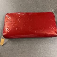 LOUIS VUITTON ヴェルニ ジッピーウォレット 長財布 赤 - メルカリ