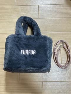 FURFUR グレー ファーショルダーバッグのサムネイル