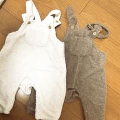 ボア サロペット ロンパース 2枚セットのサムネイル