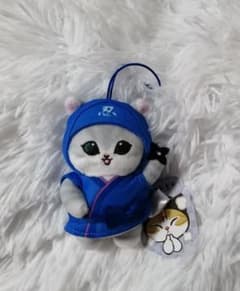 mofusand モフサンド 忍者にゃんマスコット ブルー ぬいぐるみ