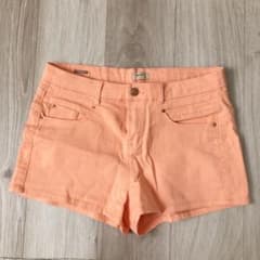 bershka デニムショートパンツ　サーモンピンクのサムネイル