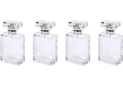 新品 4個セット 香水アトマイザー 50ml ガラス製 スプレーボトル 詰め替えのサムネイル