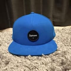 【美品】Supreme シュプリーム キャップ ブルー サークルパッチ $刺繍のサムネイル