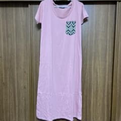 ANAP 半袖ロングワンピース ピンクのサムネイル