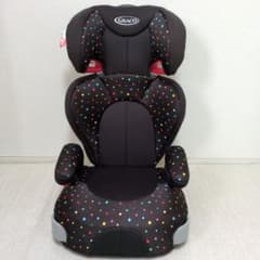GRACO ジュニアシート ドット柄 説明書あり - メルカリ