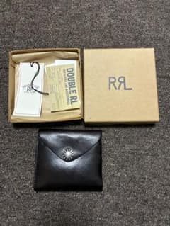 RRL DOUBLE RL 財布 DOUBLE RL 二つ折り財布 ダークブラウン RRL ダブルアールエル - メルカリ