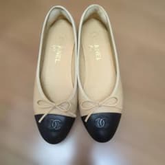 Coco29様　CHANEL バレエシューズ バレリーナ 38C　24cm Coco29様 CHANEL バレエシューズ バレリーナ 38C 24cm - メルカリ