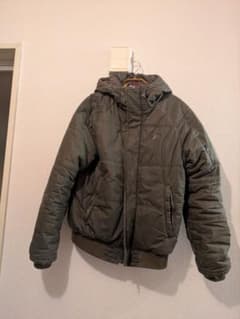 6W1【55DSL】00’s ダウンジャケット ミリタリー カーキ 古のサムネイル