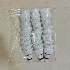 バドミントン シャトル ホワイト 30個セット バッティング 練習 野球 羽 白