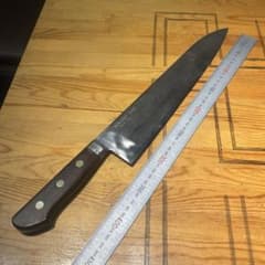 ミソノ　スウェーデン鋼　牛刀　33cm 紫檀柄 ミソノ スウェーデン鋼 牛刀 33cm 紫檀柄 - メルカリ