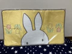 【新品未使用品】ミッフィー ラグマット　イエロー　チューリップ柄