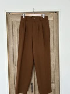 SLOBE IENA ブラウン ベルト付きパンツ 38のサムネイル