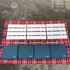 ☆Coleman(コールマン)アルミスツールセット 廃盤 クッションカバー付き ☆Coleman(コールマン)アルミスツールセット 廃盤 クッションカバー