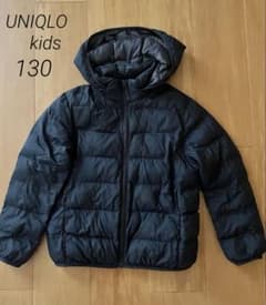 UNIQLO ダウンジャケット　130cm 黒のサムネイル