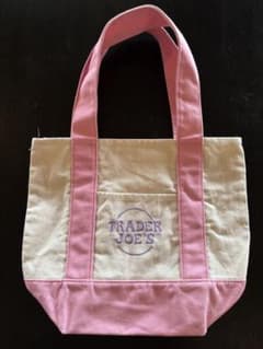 Trader Joe's ミニキャンバストートバッグ ピンクのサムネイル