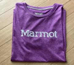 Marmot マーモット 半袖Tシャツ レディース紫 登山 スポーツ 吸汗速乾のサムネイル