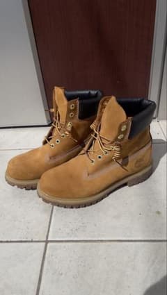 即決可【値下げ可】Timberland ベージュ スエード ハイカットブーツのサムネイル