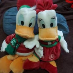 ディズニーストア　ドナルド　デイジー　ぬいぐるみ　クリスマスのサムネイル