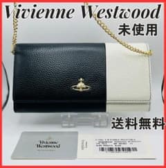 特価 未使用 Vivienne Westwood 長折財布 ブラック＆ホワイト - メルカリ