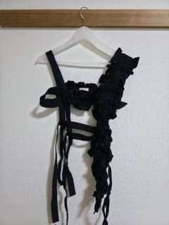 lillillyフリルリボンハーネス ハーネス 黒のサムネイル
