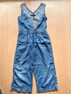 Granny Branket デニム オーバーオール 刺繍のサムネイル