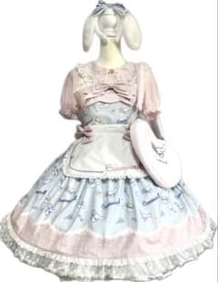 【告白気球】シナモロールロリィタジャンパースカート アイテムセット 告白気球】シナモロールロリィタジャンパースカート アイテムセット