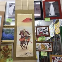 武士 掛軸 富士山 背景 武士 掛軸 富士山 背景 - メルカリ
