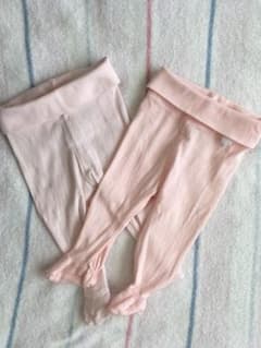 H&M ベビー レギンス 2-4M 2枚セット 足つきレギンスのサムネイル