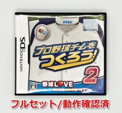 【動作確認済・極美品】DS プロ野球チームをつくろう！2 箱・説明書・チラシ付きのサムネイル