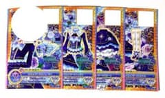 アイカツスターズ　ロゼッタソーンコーデ　4枚セット　白銀リリィ　フルコーデのサムネイル