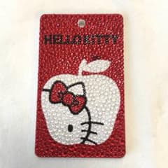 HELLO KITTY ハローキティ スワロフスキー デコカードケース 赤 - メルカリ