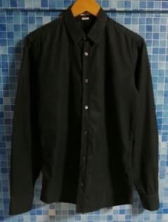 【44 黒 イタリア製】激レア 入手困難 ドリスヴァンノッテン カッターシャツ