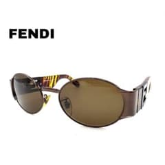 FENDI フェンディ サングラス ベッコウ＆メタル×ブラウンレンズ ズッカ