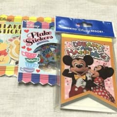新品未使用 東京ディズニーリゾート メモ帳 フレークシール おまけ付き