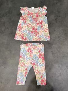H&M 花柄タンクトップとレギンスセット 68cmのサムネイル