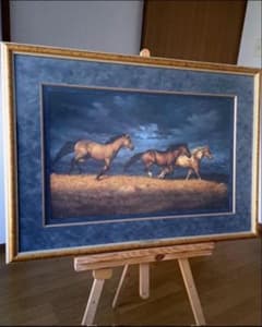Chris Cummings 『THUNDER RIDGE』 証明書付 絵画 馬 - メルカリ