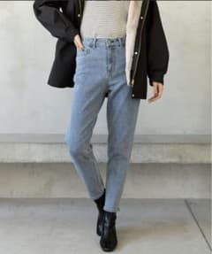 しばいぬ様　GLOBAL WORK GOODデニムウツクシルエットスリムパンツのサムネイル
